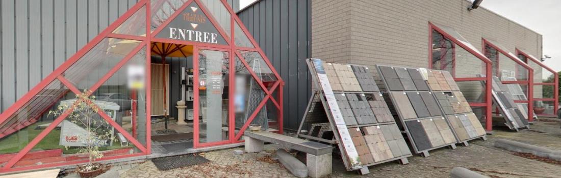 Showroom des carrelages Maman Theunis à Hélécine