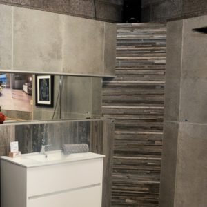 Indoor showrooms van tegels