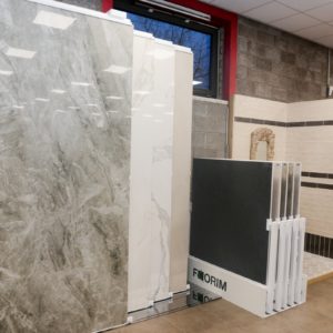 Indoor showrooms van tegels