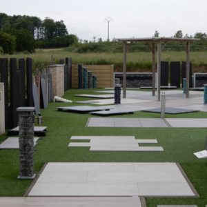 Outdoor showrooms van tegels