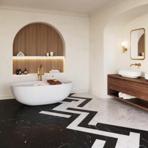 Vinyle pour salle de bain